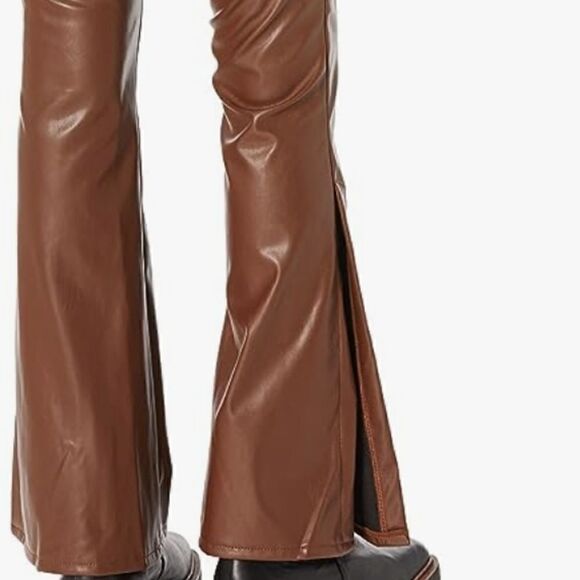 NWT Women's Contouring vegan Leather Flare with Side Slit and Exposed Size 22W - Picture 3 of 7